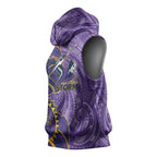Melbourne Storm Sleeveless Hoodie Polynesian Tribal Tattoo Pacific Sport Art