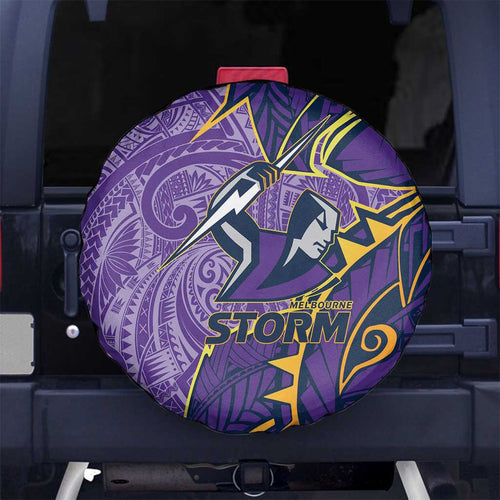 Melbourne Storm Spare Tire Cover Polynesian Tribal Tattoo Pacific Sport Art