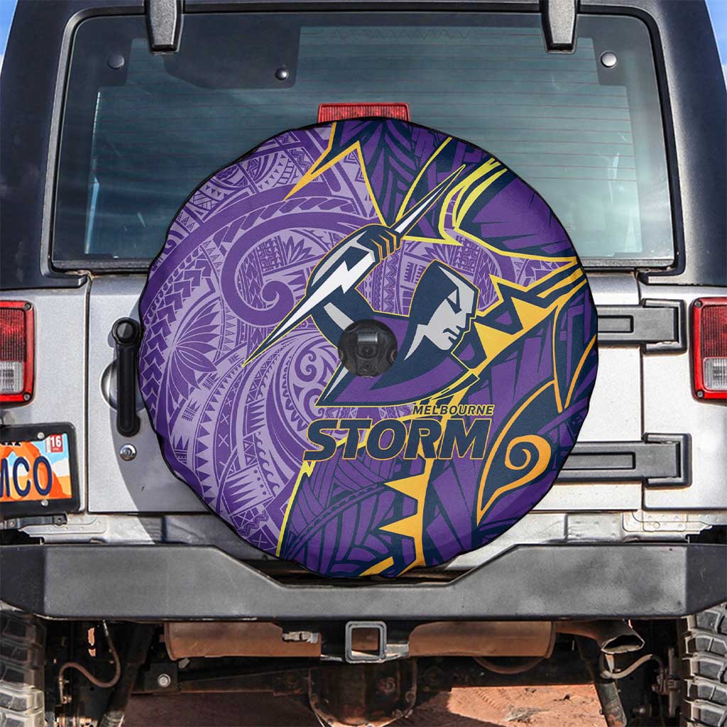 Melbourne Storm Spare Tire Cover Polynesian Tribal Tattoo Pacific Sport Art