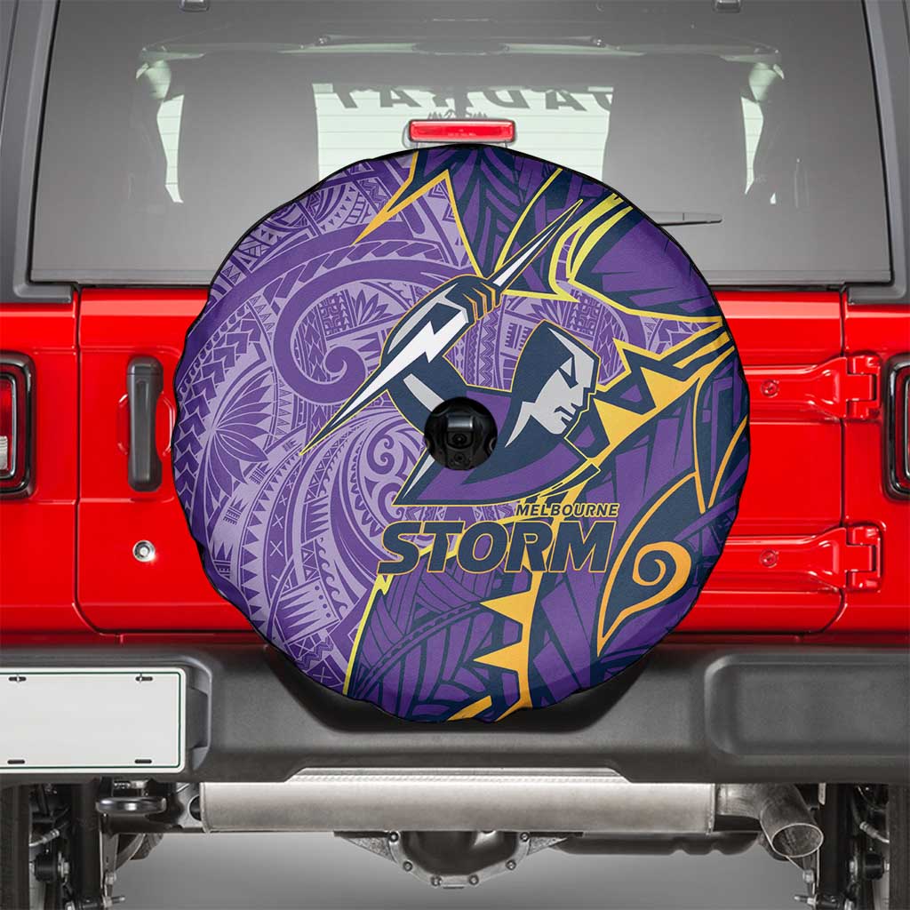 Melbourne Storm Spare Tire Cover Polynesian Tribal Tattoo Pacific Sport Art