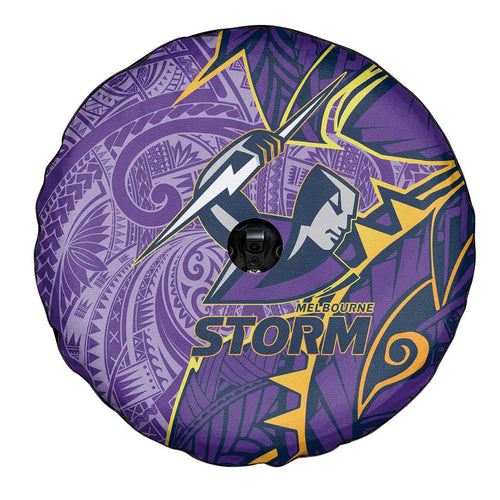 Melbourne Storm Spare Tire Cover Polynesian Tribal Tattoo Pacific Sport Art