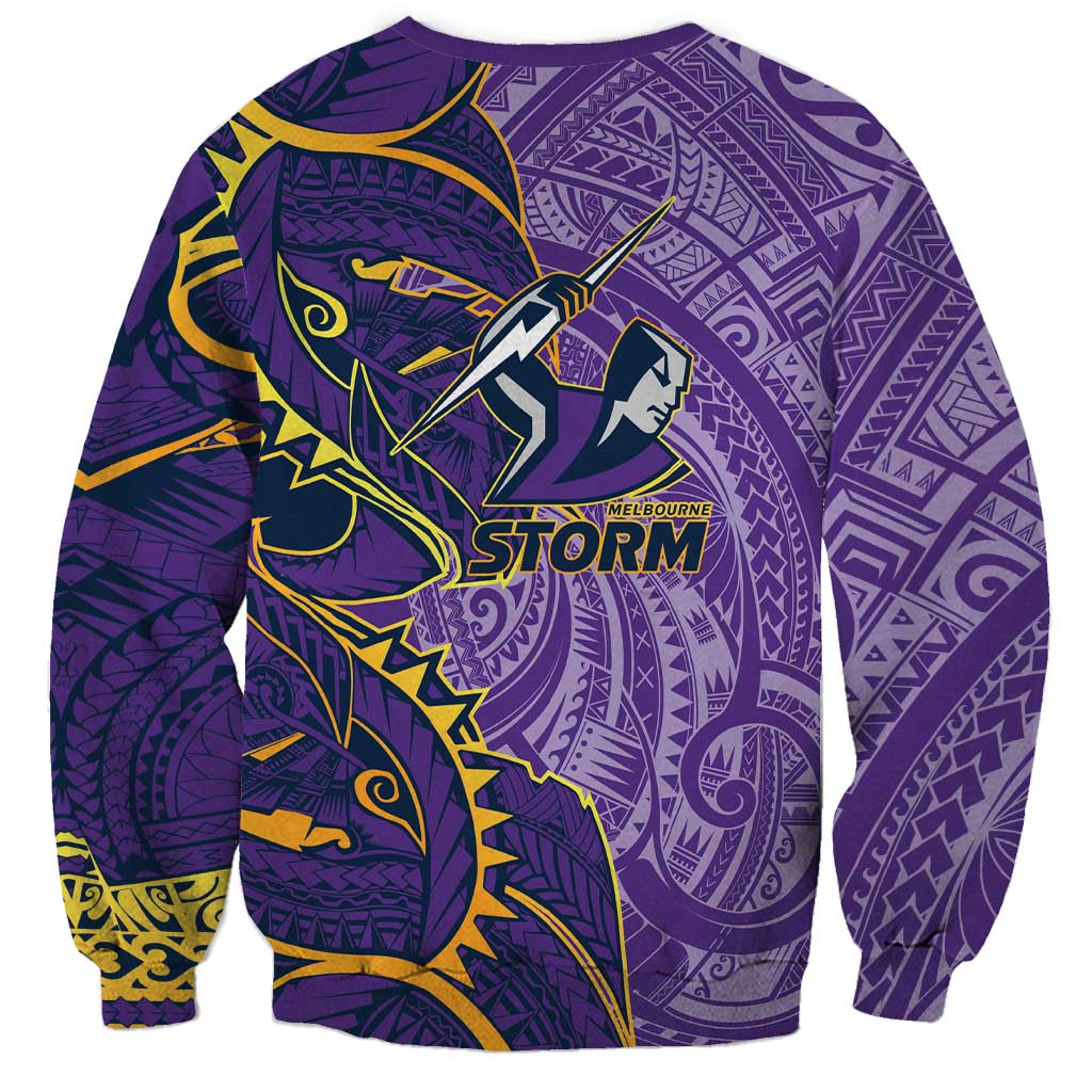 Melbourne Storm Sweatshirt Polynesian Tribal Tattoo Pacific Sport Art