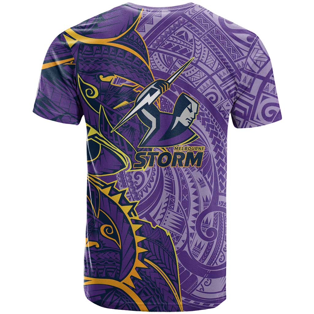 Melbourne Storm T Shirt Polynesian Tribal Tattoo Pacific Sport Art