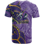 Melbourne Storm T Shirt Polynesian Tribal Tattoo Pacific Sport Art