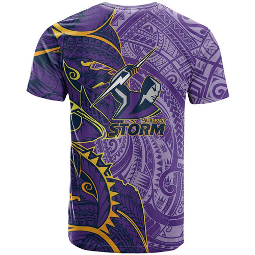 Melbourne Storm T Shirt Polynesian Tribal Tattoo Pacific Sport Art