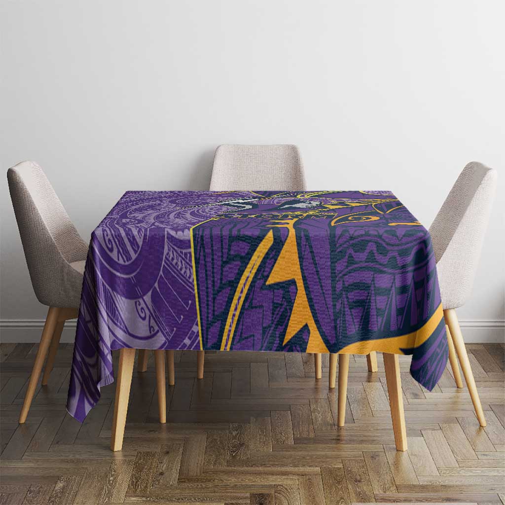 Melbourne Storm Tablecloth Polynesian Tribal Tattoo Pacific Sport Art