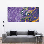 Melbourne Storm Tapestry Polynesian Tribal Tattoo Pacific Sport Art