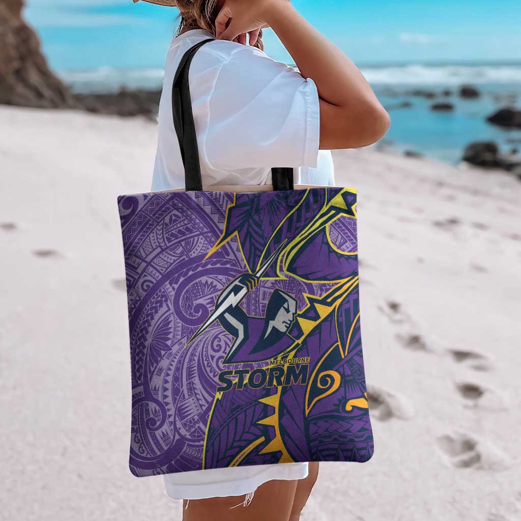 Melbourne Storm Tote Bag Polynesian Tribal Tattoo Pacific Sport Art