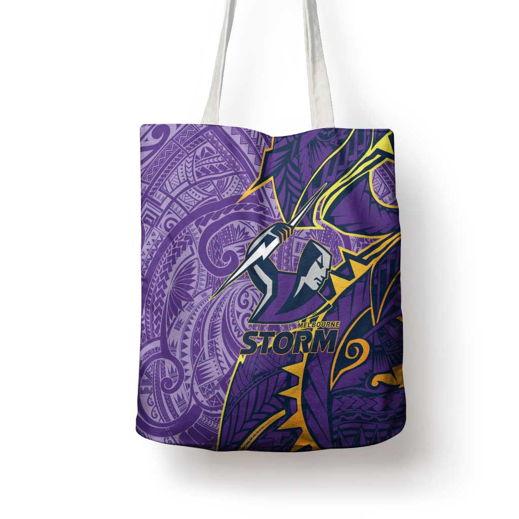Melbourne Storm Tote Bag Polynesian Tribal Tattoo Pacific Sport Art