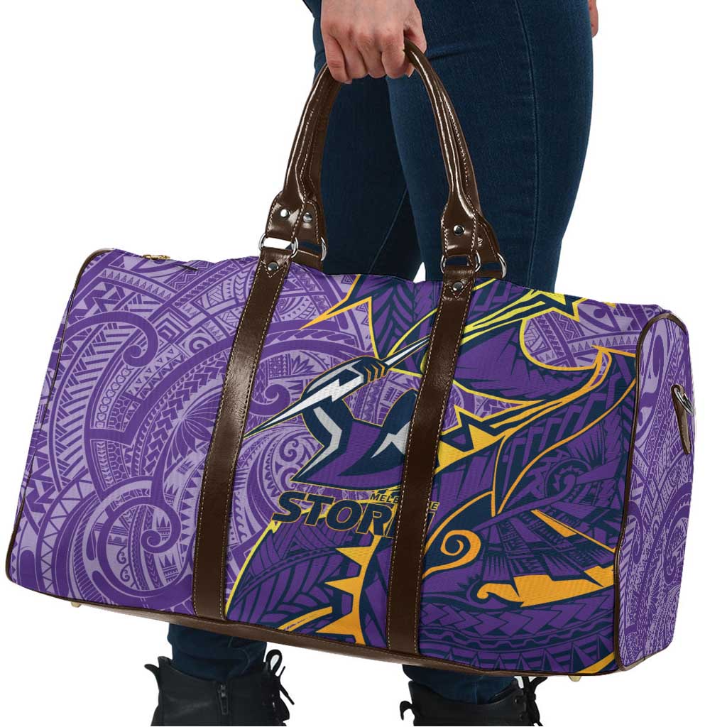 Melbourne Storm Travel Bag Polynesian Tribal Tattoo Pacific Sport Art