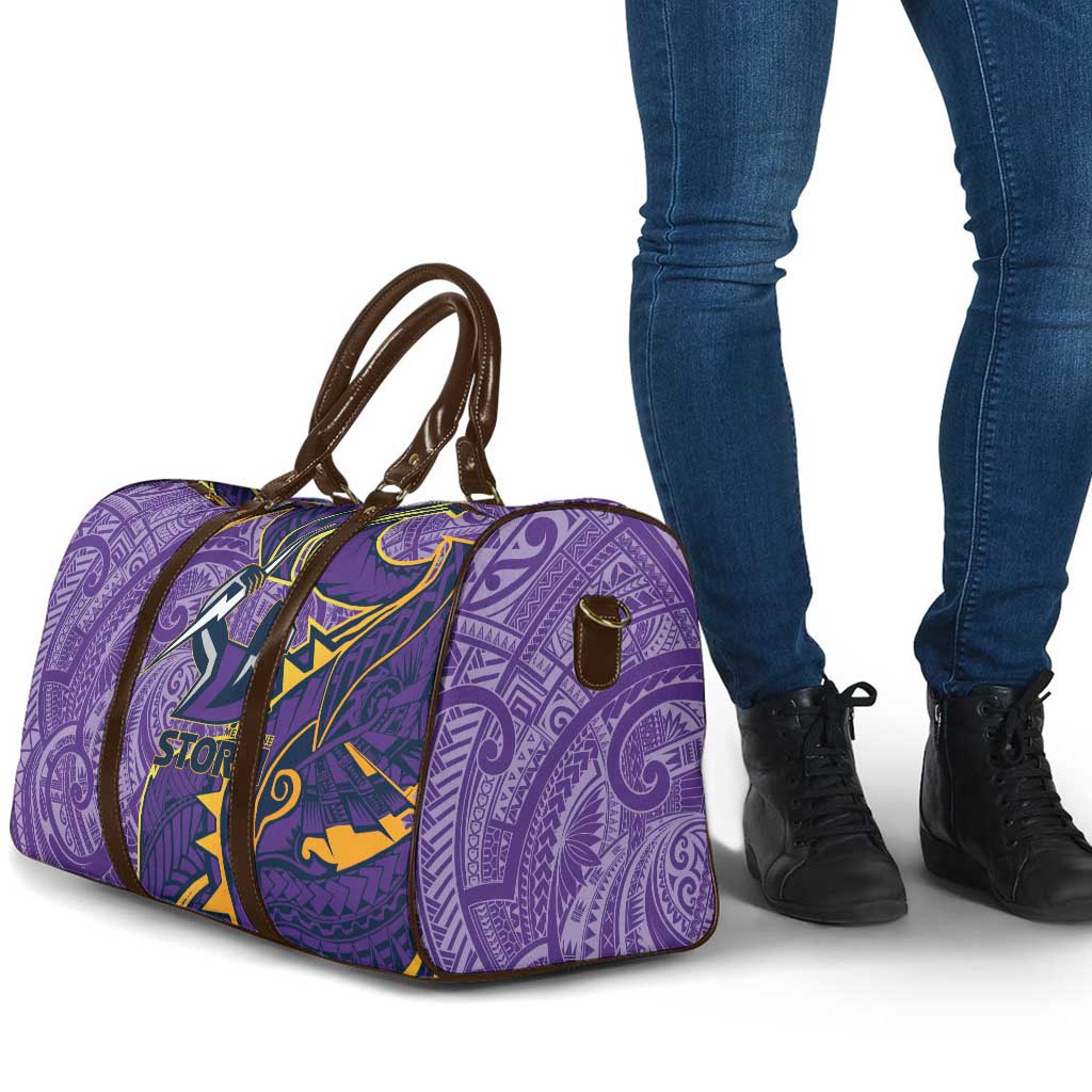 Melbourne Storm Travel Bag Polynesian Tribal Tattoo Pacific Sport Art