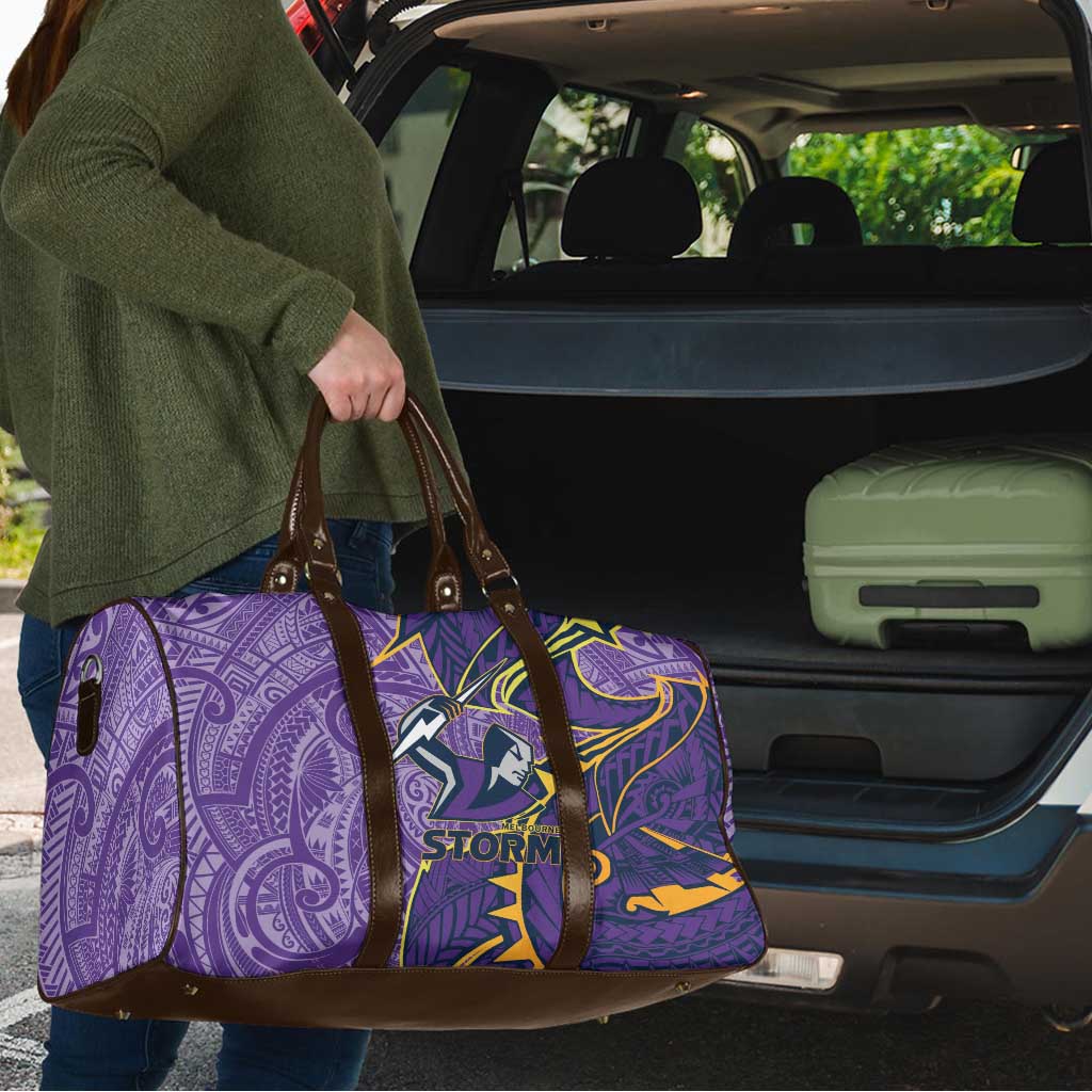 Melbourne Storm Travel Bag Polynesian Tribal Tattoo Pacific Sport Art