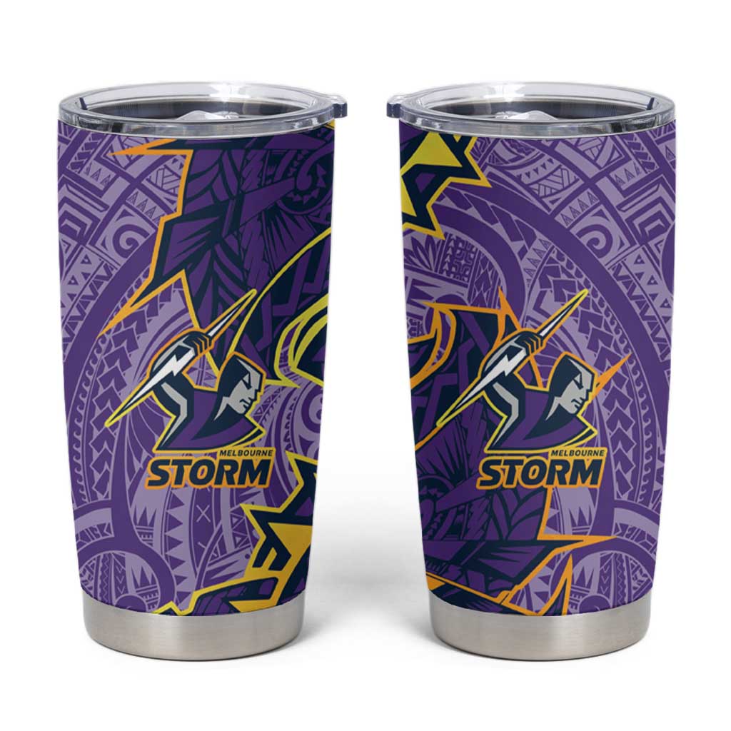Melbourne Storm Tumbler Cup Polynesian Tribal Tattoo Pacific Sport Art