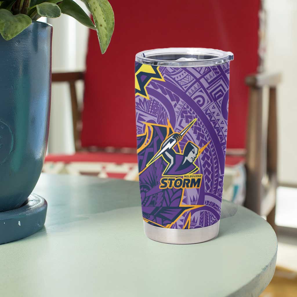 Melbourne Storm Tumbler Cup Polynesian Tribal Tattoo Pacific Sport Art