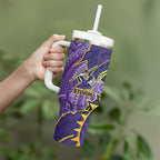 Melbourne Storm Tumbler With Handle Polynesian Tribal Tattoo Pacific Sport Art