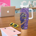 Melbourne Storm Tumbler With Handle Polynesian Tribal Tattoo Pacific Sport Art