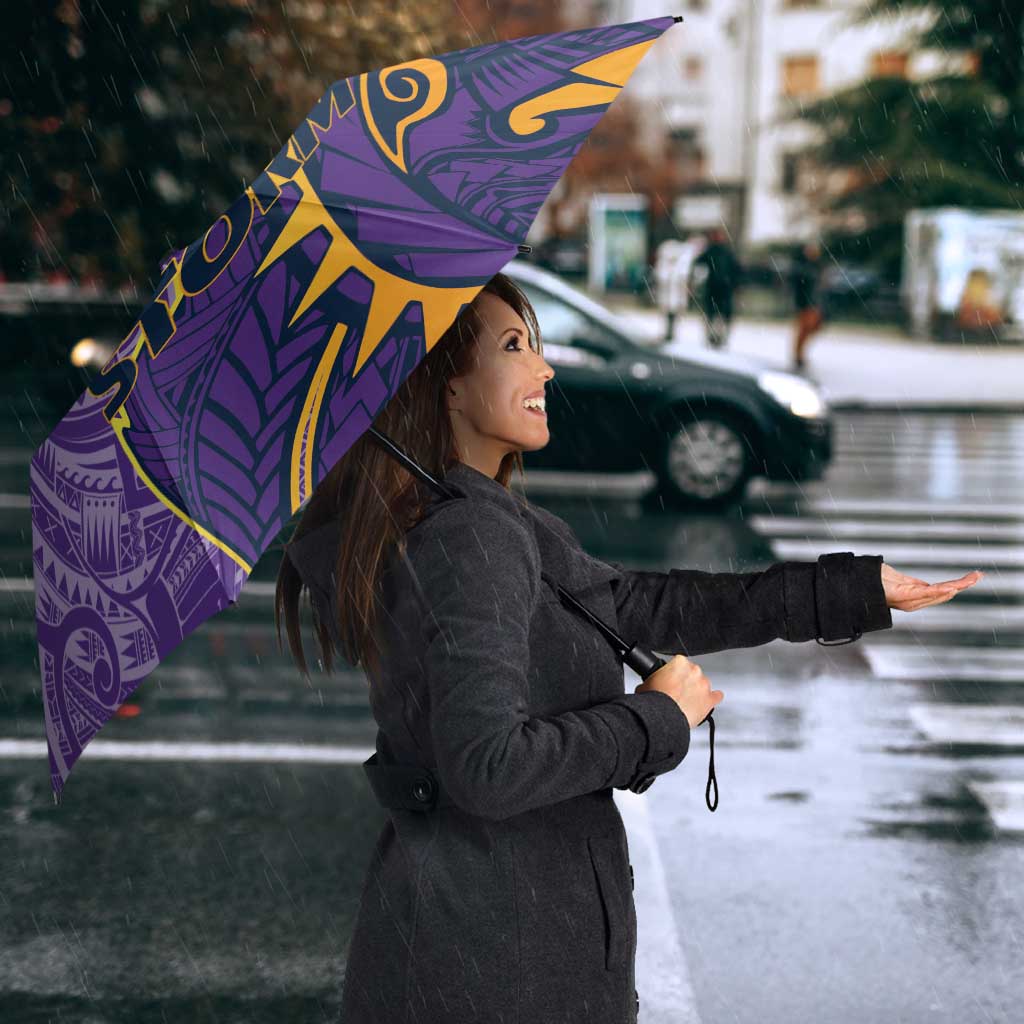 Melbourne Storm Umbrella Polynesian Tribal Tattoo Pacific Sport Art