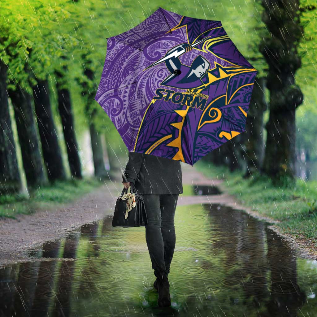 Melbourne Storm Umbrella Polynesian Tribal Tattoo Pacific Sport Art