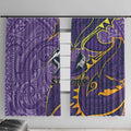 Melbourne Storm Window Curtain Polynesian Tribal Tattoo Pacific Sport Art
