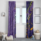 Melbourne Storm Window Curtain Polynesian Tribal Tattoo Pacific Sport Art