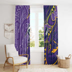 Melbourne Storm Window Curtain Polynesian Tribal Tattoo Pacific Sport Art