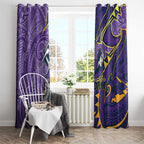 Melbourne Storm Window Curtain Polynesian Tribal Tattoo Pacific Sport Art