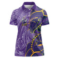 Melbourne Storm Women Polo Shirt Polynesian Tribal Tattoo Pacific Sport Art