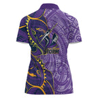 Melbourne Storm Women Polo Shirt Polynesian Tribal Tattoo Pacific Sport Art