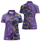 Melbourne Storm Women Polo Shirt Polynesian Tribal Tattoo Pacific Sport Art