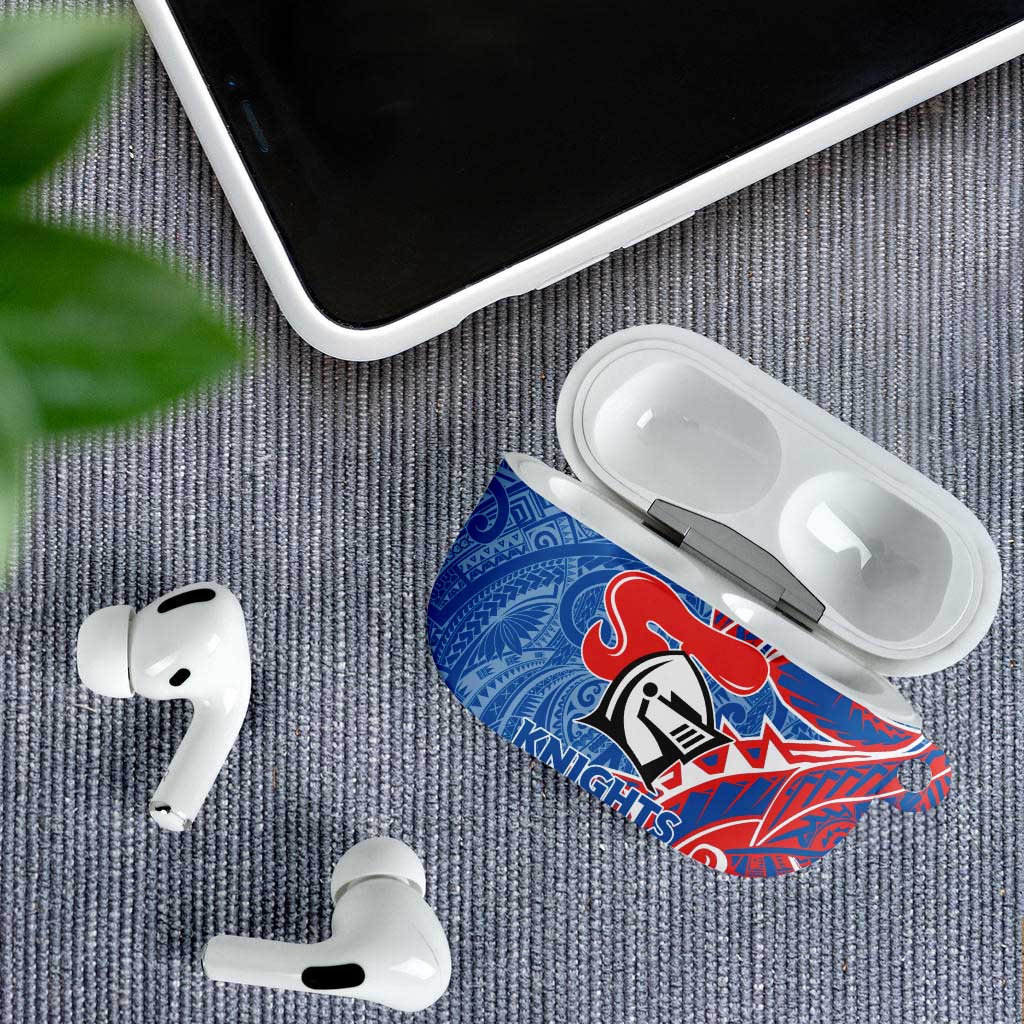 Newcastle Knights AirPods Case Polynesian Tribal Tattoo Pacific Sport Art