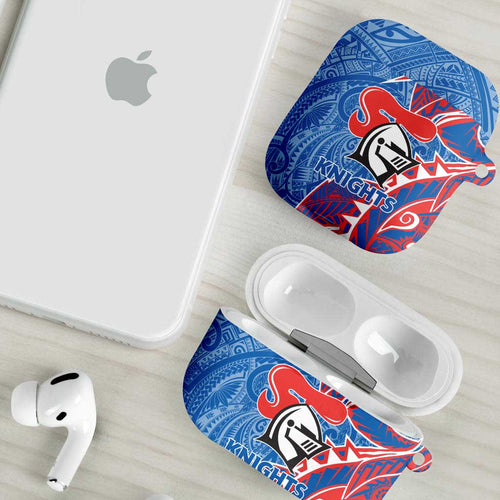 Newcastle Knights AirPods Case Polynesian Tribal Tattoo Pacific Sport Art