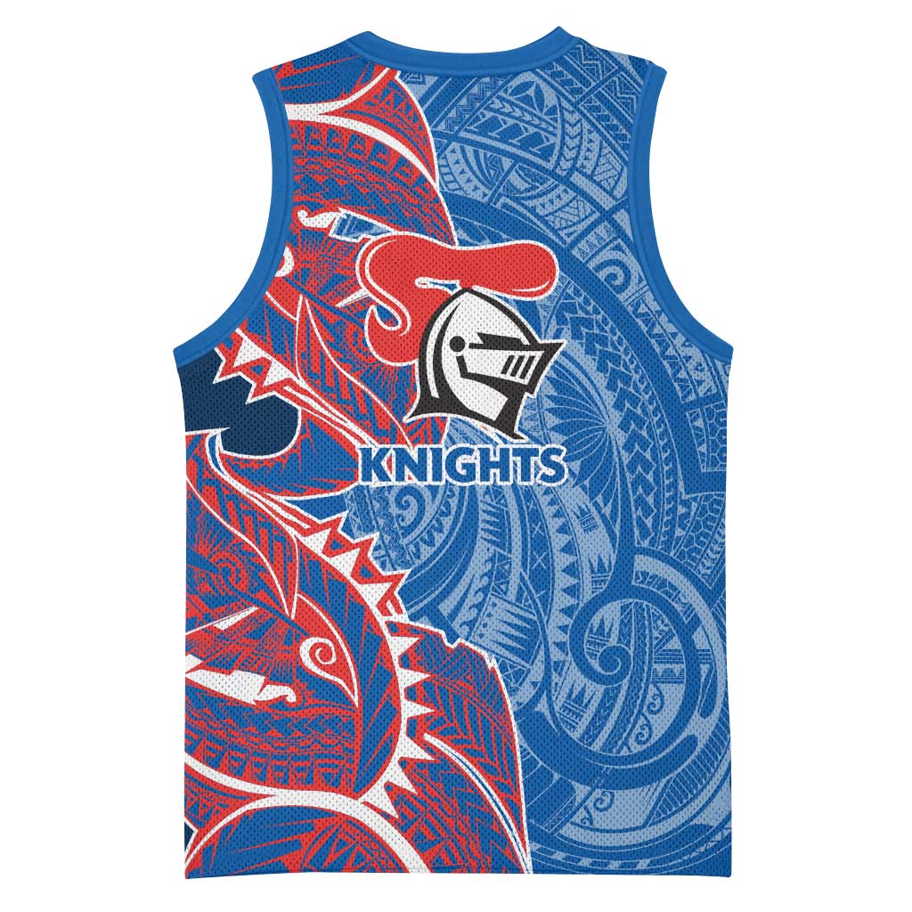 Newcastle Knights Basketball Jersey Polynesian Tribal Tattoo Pacific Sport Art