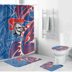 Newcastle Knights Bathroom Set Polynesian Tribal Tattoo Pacific Sport Art