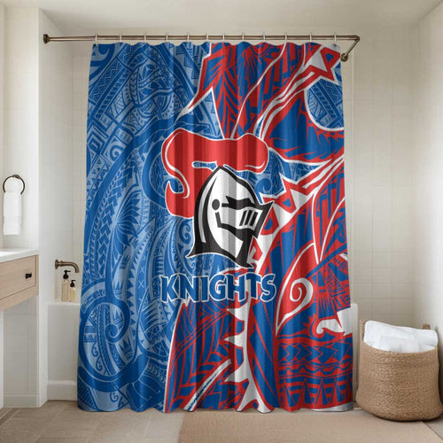 Newcastle Knights Bathroom Set Polynesian Tribal Tattoo Pacific Sport Art
