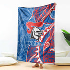 Newcastle Knights Blanket Polynesian Tribal Tattoo Pacific Sport Art