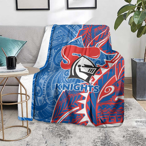 Newcastle Knights Blanket Polynesian Tribal Tattoo Pacific Sport Art