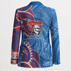 Newcastle Knights Blazer Polynesian Tribal Tattoo Pacific Sport Art
