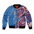 Newcastle Knights Bomber Jacket Polynesian Tribal Tattoo Pacific Sport Art