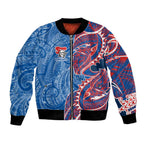 Newcastle Knights Bomber Jacket Polynesian Tribal Tattoo Pacific Sport Art