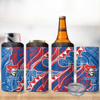 Newcastle Knights 4 in 1 Can Cooler Tumbler Polynesian Tribal Tattoo Pacific Sport Art