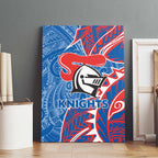 Newcastle Knights Canvas Wall Art Polynesian Tribal Tattoo Pacific Sport Art