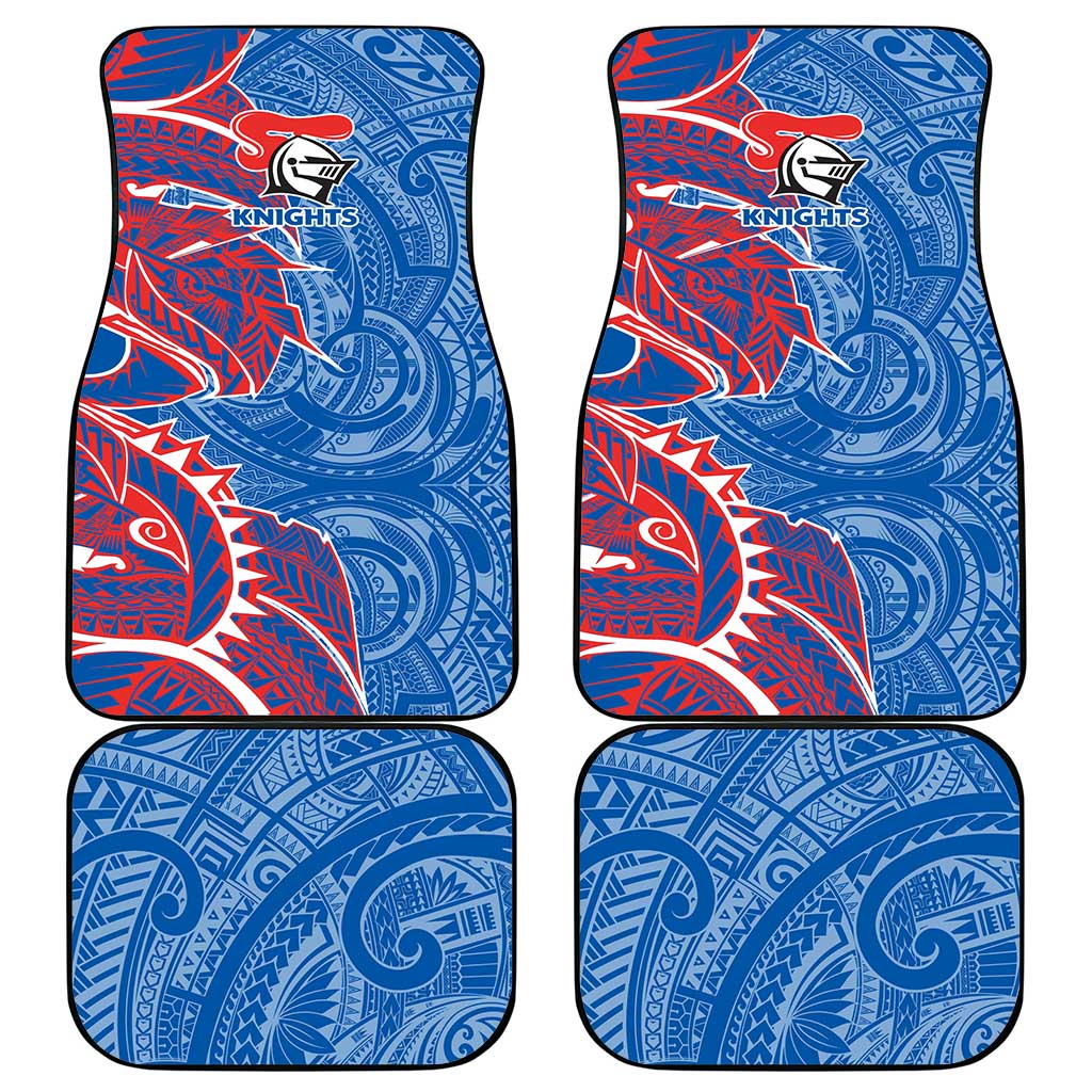 Newcastle Knights Car Mats Polynesian Tribal Tattoo Pacific Sport Art