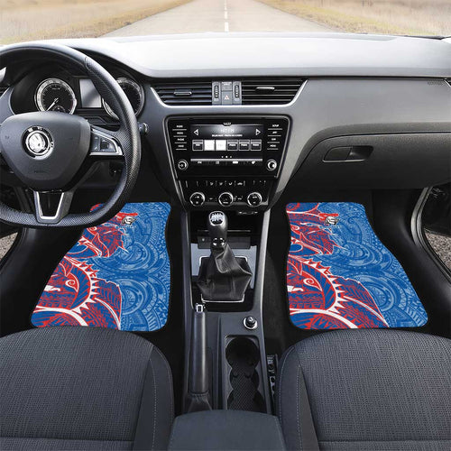 Newcastle Knights Car Mats Polynesian Tribal Tattoo Pacific Sport Art