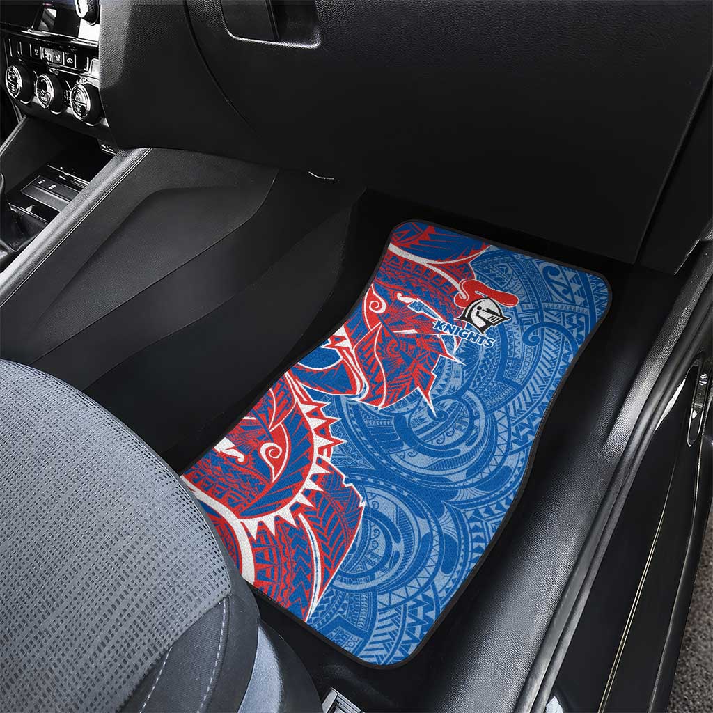 Newcastle Knights Car Mats Polynesian Tribal Tattoo Pacific Sport Art