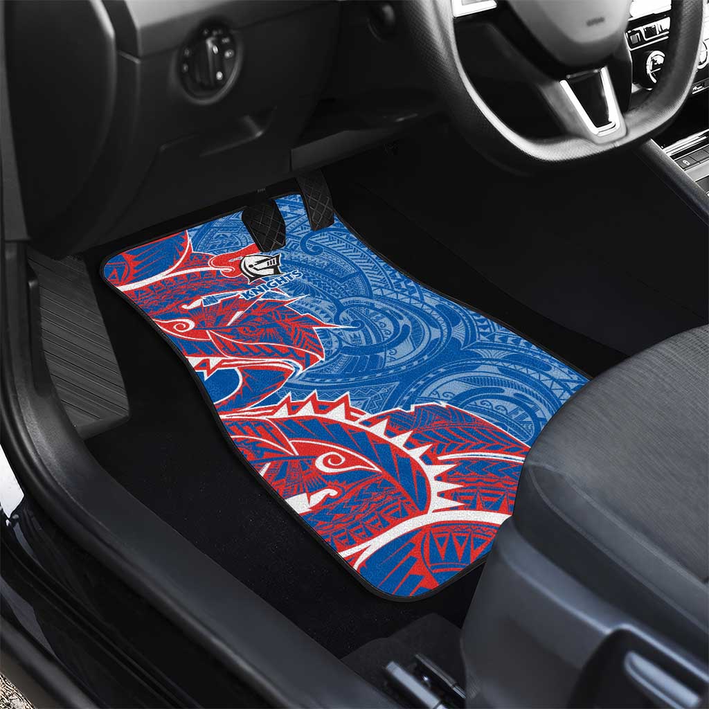 Newcastle Knights Car Mats Polynesian Tribal Tattoo Pacific Sport Art