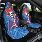 Newcastle Knights Car Seat Cover Polynesian Tribal Tattoo Pacific Sport Art