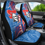 Newcastle Knights Car Seat Cover Polynesian Tribal Tattoo Pacific Sport Art
