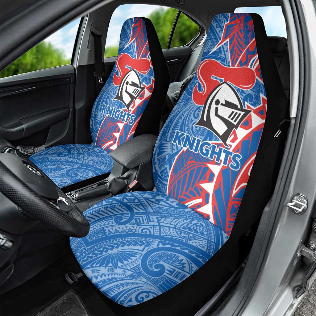 Newcastle Knights Car Seat Cover Polynesian Tribal Tattoo Pacific Sport Art