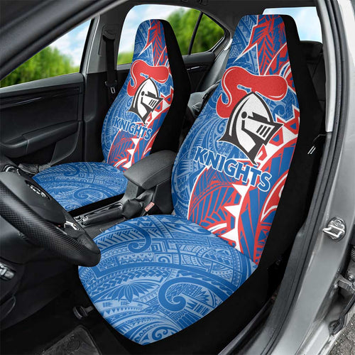 Newcastle Knights Car Seat Cover Polynesian Tribal Tattoo Pacific Sport Art