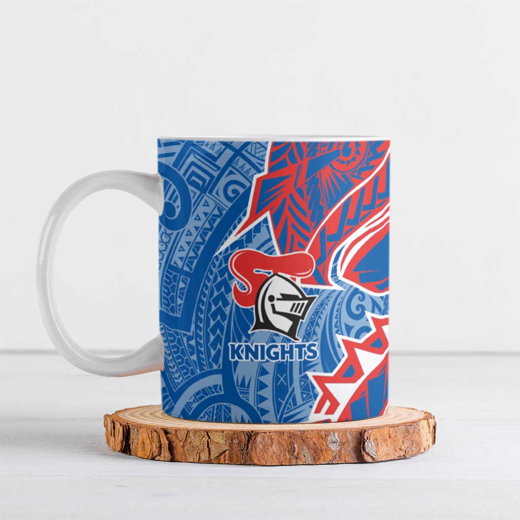 Newcastle Knights Ceramic Mug Polynesian Tribal Tattoo Pacific Sport Art